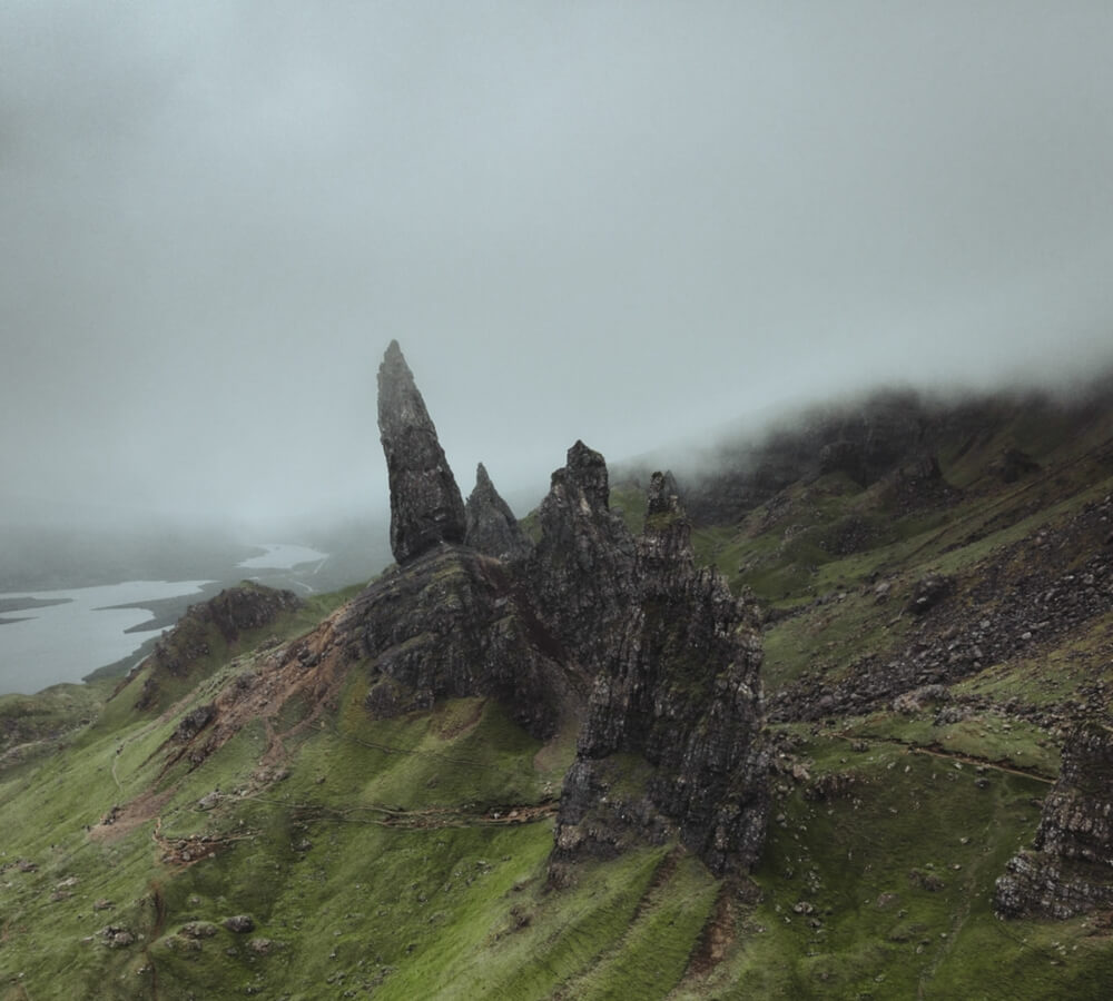 De mooiste hikes op Isle of Skye in Schotland: Old Man of Storr